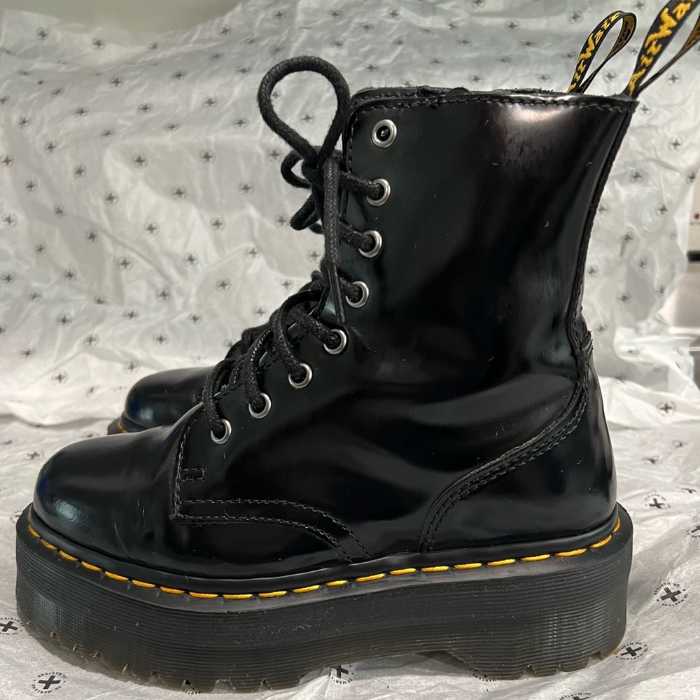 Dr. Martens AirWair Black Jadon Platform Boots Size 5